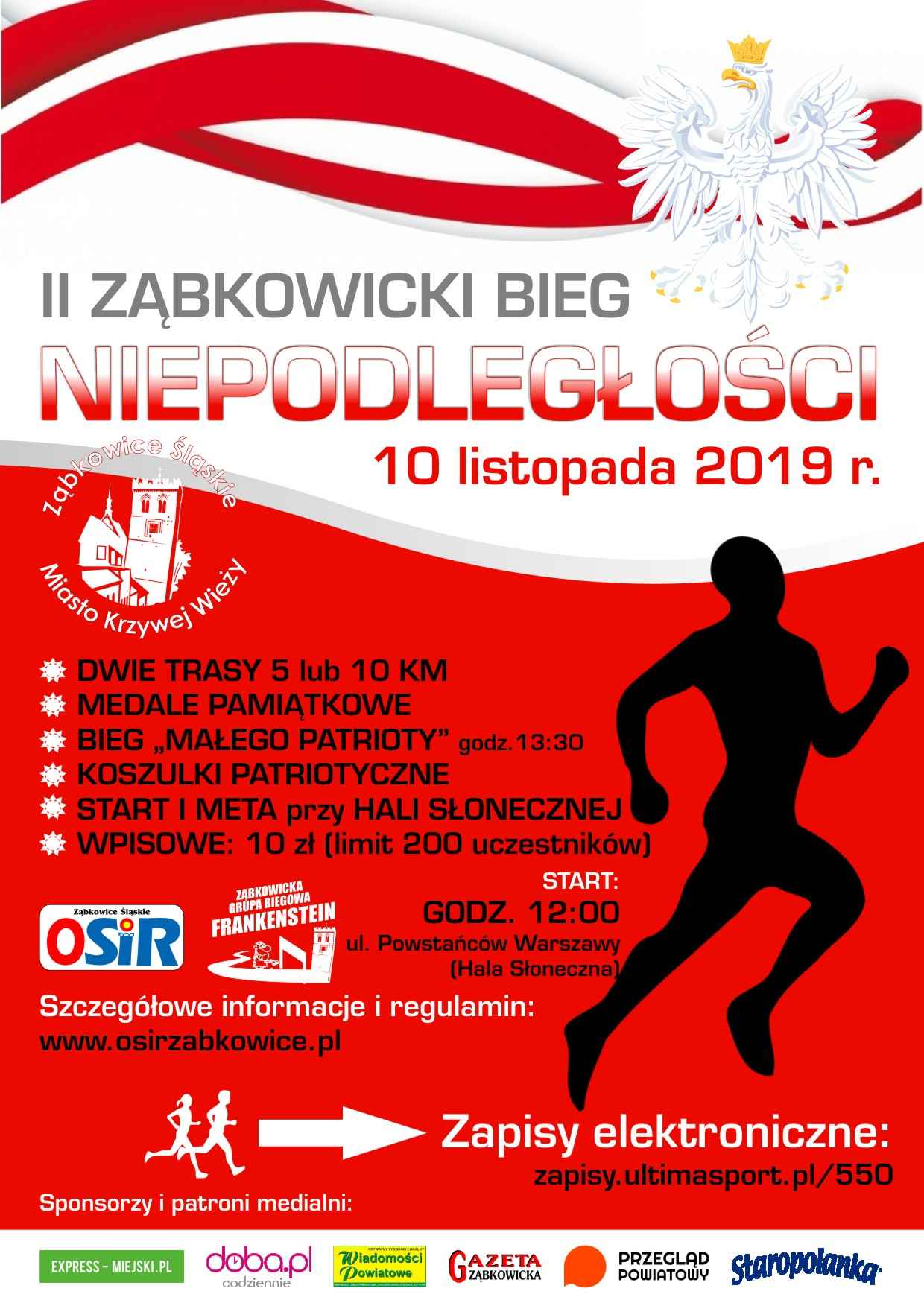 Plakat biegu