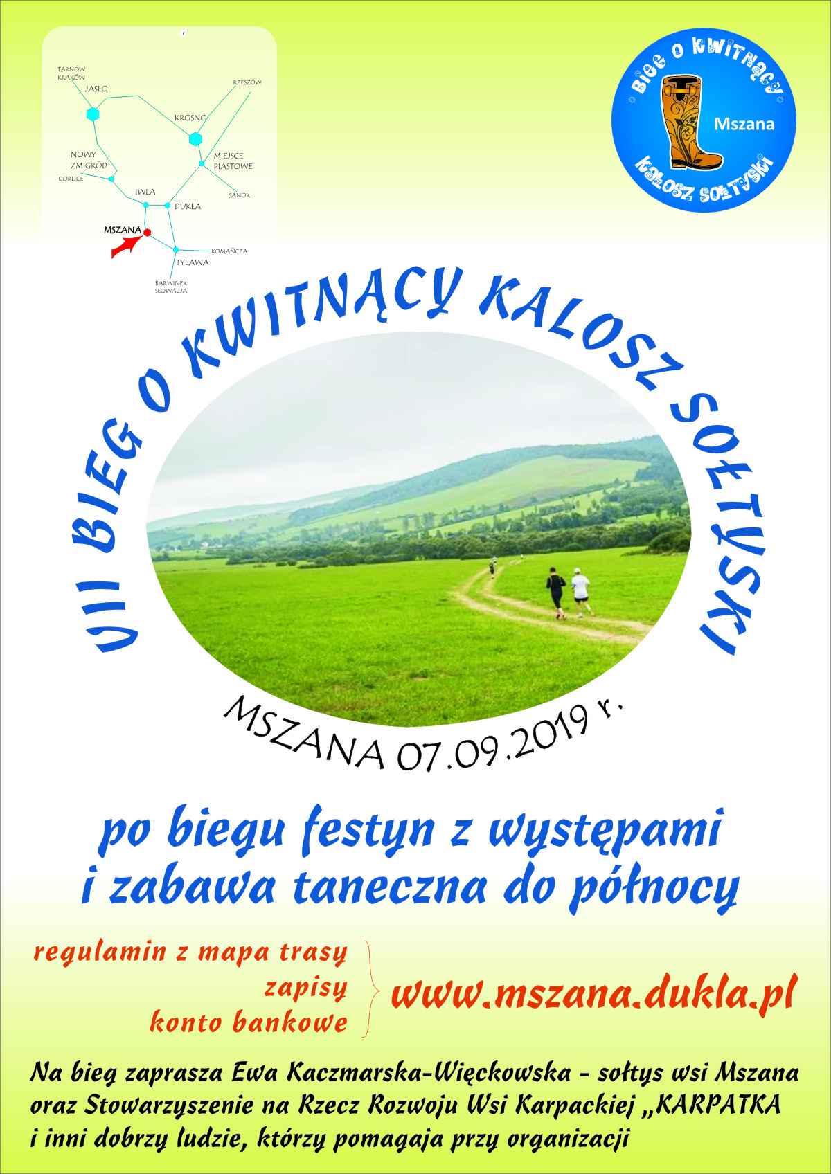 Plakat biegu